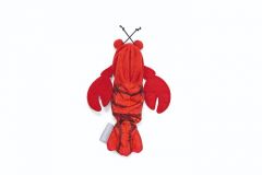 Beeztees jouet en peluche pour chat homard mobile rouge 25x5x8cm