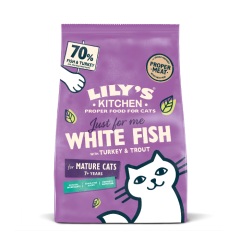 Lily's Kitchen avec du corégone et de la dinde Nourriture pour chat senior 800g