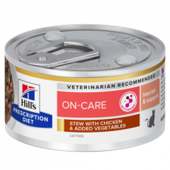 Hill's Prescription Diet ON-Care Stew with Chicken &amp; added Vegetables nourriture humide pour chat 82gr