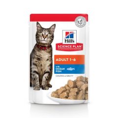 Hill's Science Plan Cat Wet Food Adult Seafood 12x85g