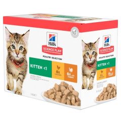 Hill's Science Plan Kitten Multipack Volaille (12x85g)
