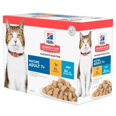 Hill's Science Plan Cat Mature Adult Wet Food Multipack Classic (12x85g)