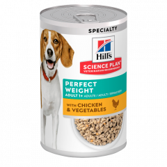 Hill's Science Plan Adult Perfect Weight Dog Food with Chicken &amp; Vegetables nourriture humide 363g