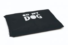 Beeztees Coussin Oh My Dog noir 100x70cm chien