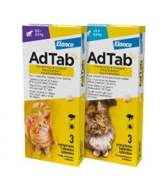 AdTab comprimé à croquer contre les tiques et les puces pour les chats