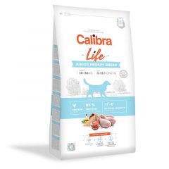 Calibra Life Dog Junior Croquettes pour chiens de moyenne race au poulet 12kg