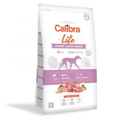 Calibra Life Dog Junior Croquettes pour chiens de grande race à l'agneau 12kg