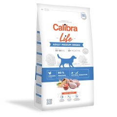 Calibra Life Dog Adult Croquettes pour chiens de moyenne race au poulet 12kg