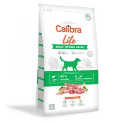 Calibra Life Dog Adult Croquettes pour chiens de moyenne race à l'agneau 12kg