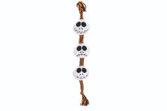  Beeztees Halloween Ghost Balls Jouet pour chien avec corde