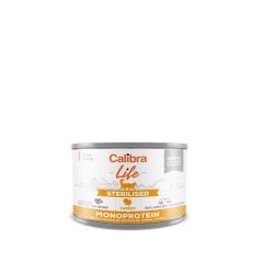 Calibra Life Cat Adult Nourriture humide stérilisée monoprotéine de dinde pour chat 200g