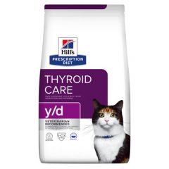 Hill's Prescription Diet y/d Thyroid Care nourriture pour chat sac de 3kg