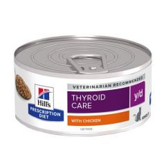 Hill's Prescription Diet y/d Thyroid Care cat food wet 156g tin