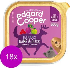 Edgard &amp; Cooper dog Game &amp; Duck tub 18 x 300gr