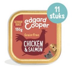 Edgard &amp; Cooper dog Biscuits au poulet et au saumon 11 x 150gr