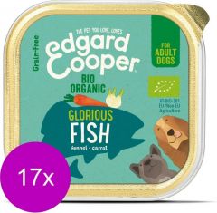 Edgard &amp; Cooper dog Organic Fish tub 17 x 100gr