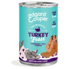 Edgard &amp; Cooper Dinde festive - pâté en conserve dog 400g