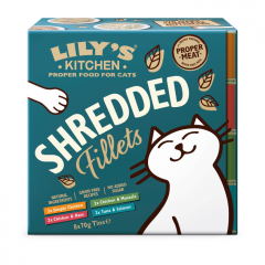 Lily's Kitchen Shredded Fillets Multipack nourriture pour chats humide 8x70g