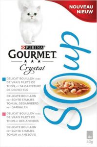 GOURMET Crystal Soup Tuna cat snack wet 4x40gr