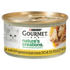 GOURMET Nature's Creations Chicken nourriture humide pour chat 85gr