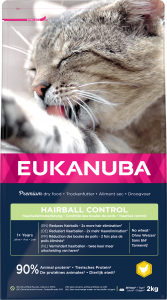 Eukanuba Croquettes pour chats adultes Hairball Control