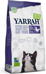 Yarrah croquettes bio pour chat ksterilised grain-free chicken 2kg