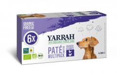 Yarrah Dog Grain-Free Pâté Multipack Chicken &amp; Turkey 6x150gr