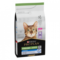 Purina Pro Plan croquettes stérilisées pour chat senior à la dinde 1.5kg