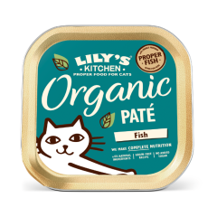 Lily's Kitchen Organic Pâté avec poisson nourriture humide chat 19 x 85g