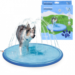 Coolpets splash pool sprayer blue dog toy