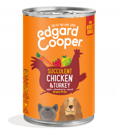Edgard &amp; Cooper dog Boîte de conserve poulet et dinde 400gr