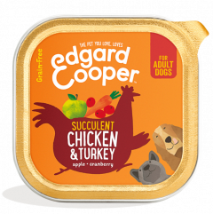 Edgard &amp; Cooper dog Nourriture humide au poulet et à la dinde