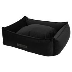 Panier pour chien Wooff Cocoon Velour Noir Petit 60 x 40 x 18 cm