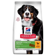 Hill's Science Plan Mature Adult Senior Vitality Large Breed chicken rice dog food