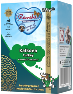 Renske fresh dog food Turkey Grain-free 185 grammes