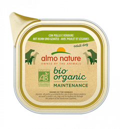 Almo Nature Dailymenu bio pate chien Poulet et légumes 100gr