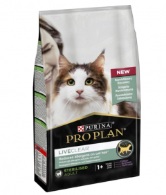 Purina Pro Plan liveclear sterilised turkey cat 1.4kg