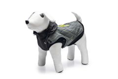 Beeztees Safety Gear Allia Reflective grey dog coat 