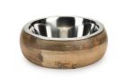 Designed By Lotte Eating and Drinking Bowl Wood Dog Mandira (Conçu par Lotte pour manger et boire)